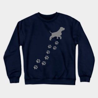 Dog paw prints Crewneck Sweatshirt